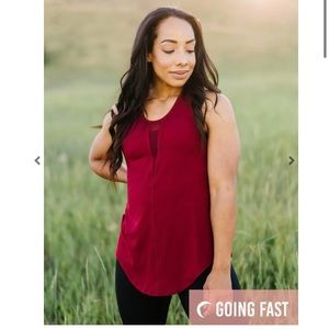 ZYIA Cranberry Effortless Tank